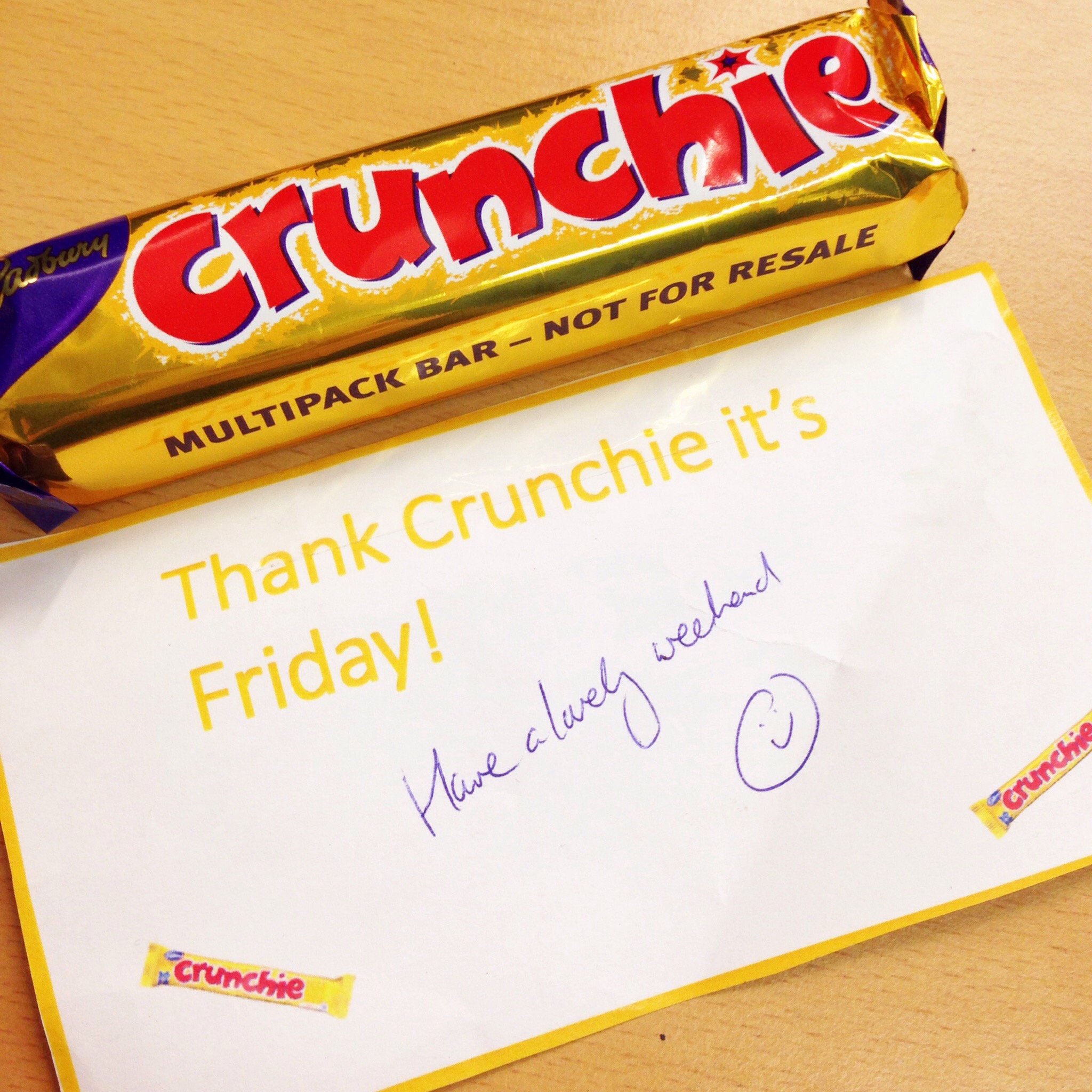 Image result for THANK CRUNCHIE ITS FRIDAY