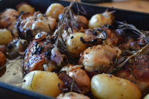 Rosemary Chicken with New Potatoes & Olives